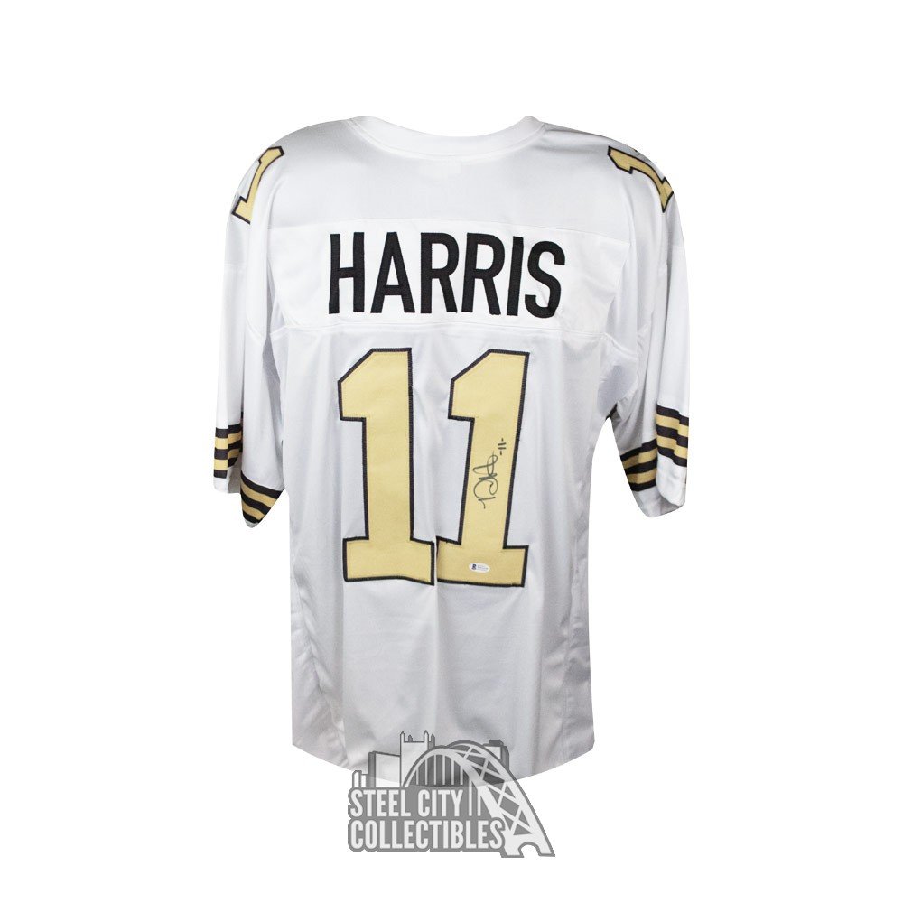 Deonte Harris Autographed New Orleans White Custom Football Jersey ...