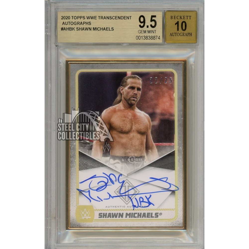 Shawn Michaels 2020 Topps Transcendent WWE Autograph Card 22/25
