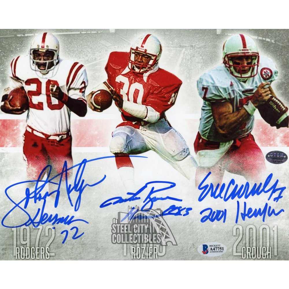 Heisman Trophy Winners Autographed Nebraska 8x10 Photo BAS LOA (Horizontal) Steel City