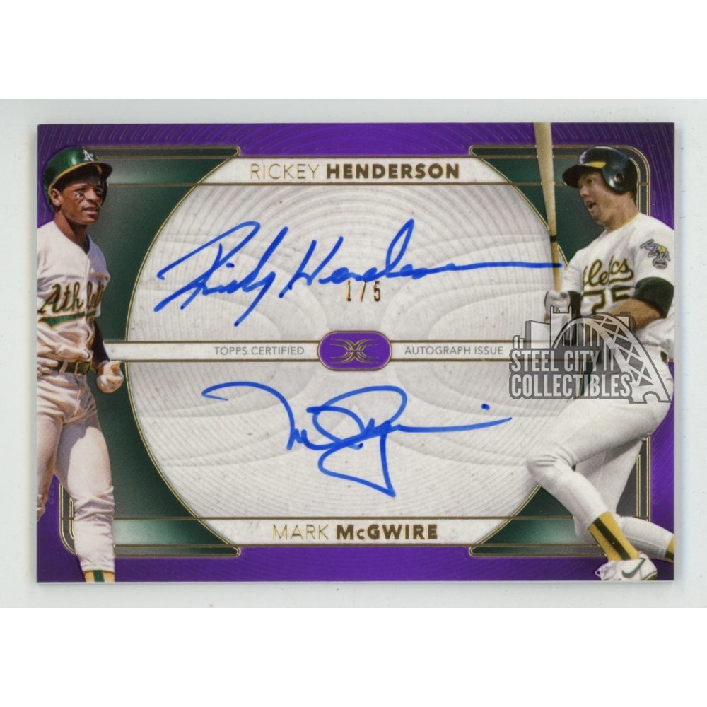 Topps Henderson Rickey Definitive Card Autograph | 0 1 Auto eBay