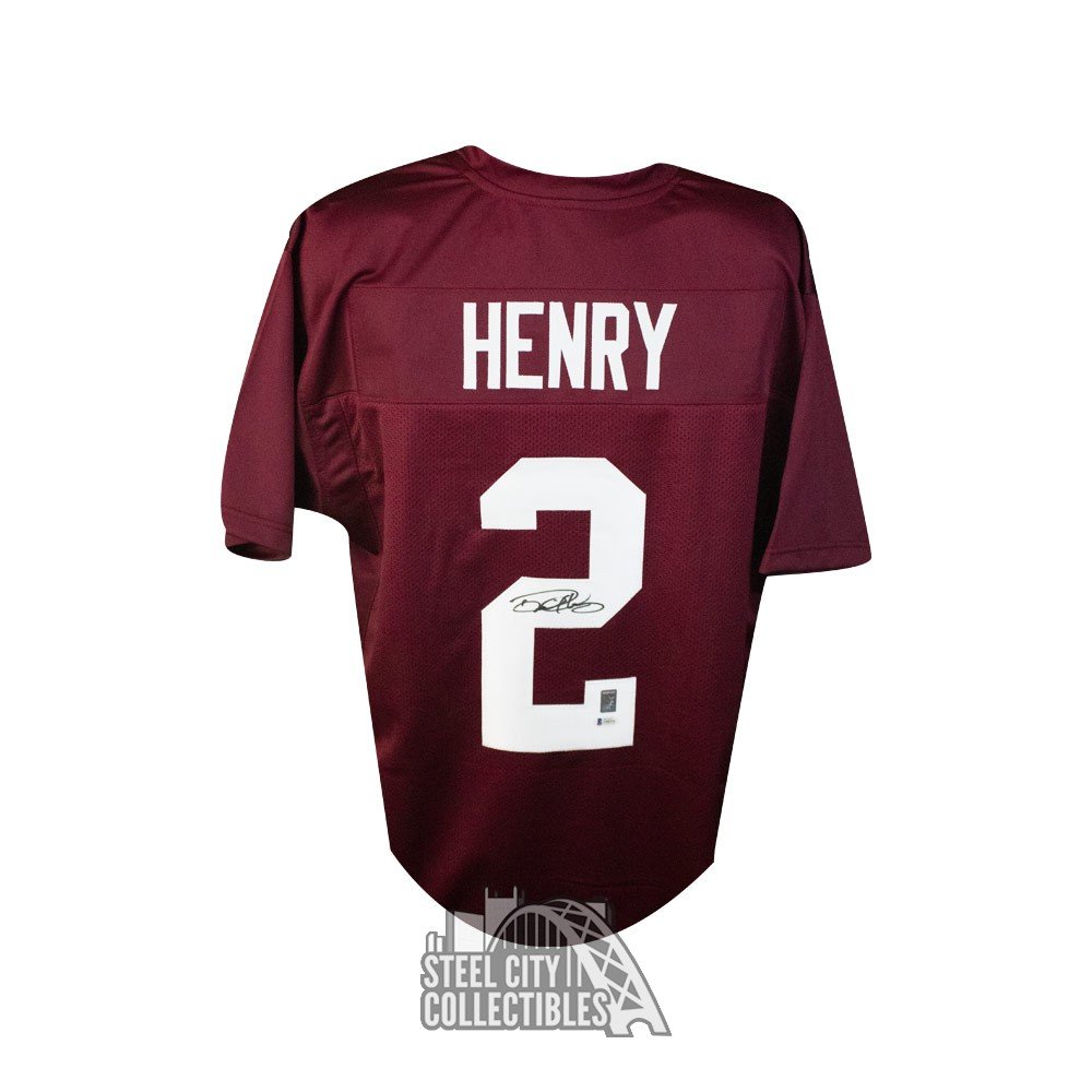 Derrick Henry Autographed Alabama Custom Football Jersey - BAS COA