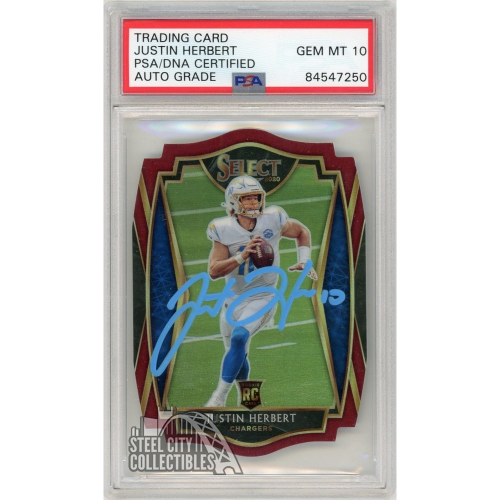 justin herbert graded rookie cards 2020 Panini Select #344 Certified RC Foot  Vintage and Antique Gifts Justin Herbert 2020 Select Premier