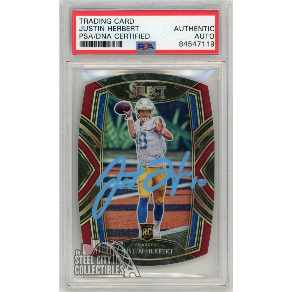 justin herbert graded rookie cards 2020 PANINI - PHOENIX - #103 - JUSTIN HERBERT- FIRE BURST - ROOKIE