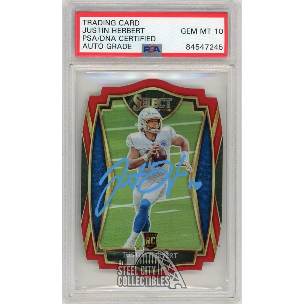 justin herbert graded rookie cards Amazon.com: JUSTIN HERBERT 2020 Panini Chronicles Playoff Momentum #M-3 Football  Rookie Card RC PSA Graded Mint 9 Los Angeles Chargers : Everything Else