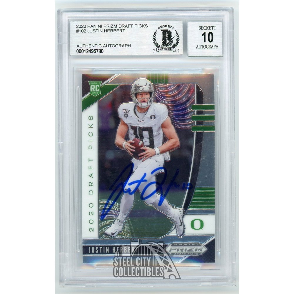 justin herbert signed jersey