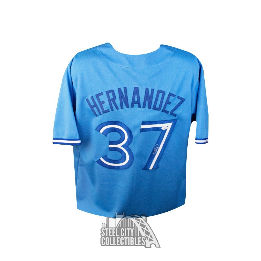 Teoscar Hernandez Autographed Toronto Light Blue Custom Baseball Jersey -  JSA COA