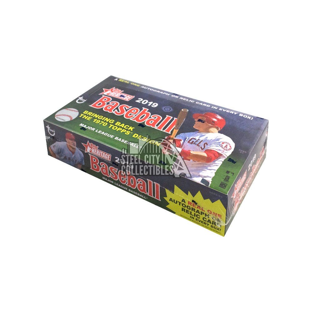 2019 Topps Heritage Baseball Hobby Box Steel City Collectibles