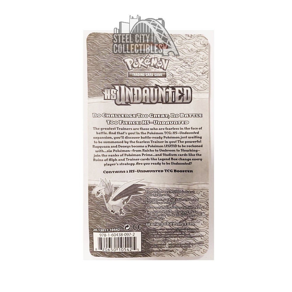 Pokemon HeartGold SoulSilver Undaunted Blister Pack | Steel City  Collectibles