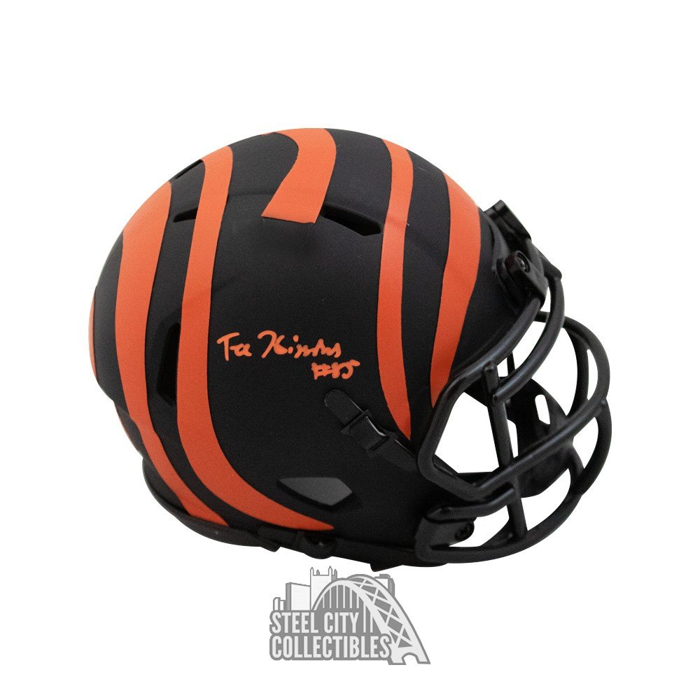 Tee Higgins Autographed Cincinnati Bengals Eclipse Mini Football Helmet
