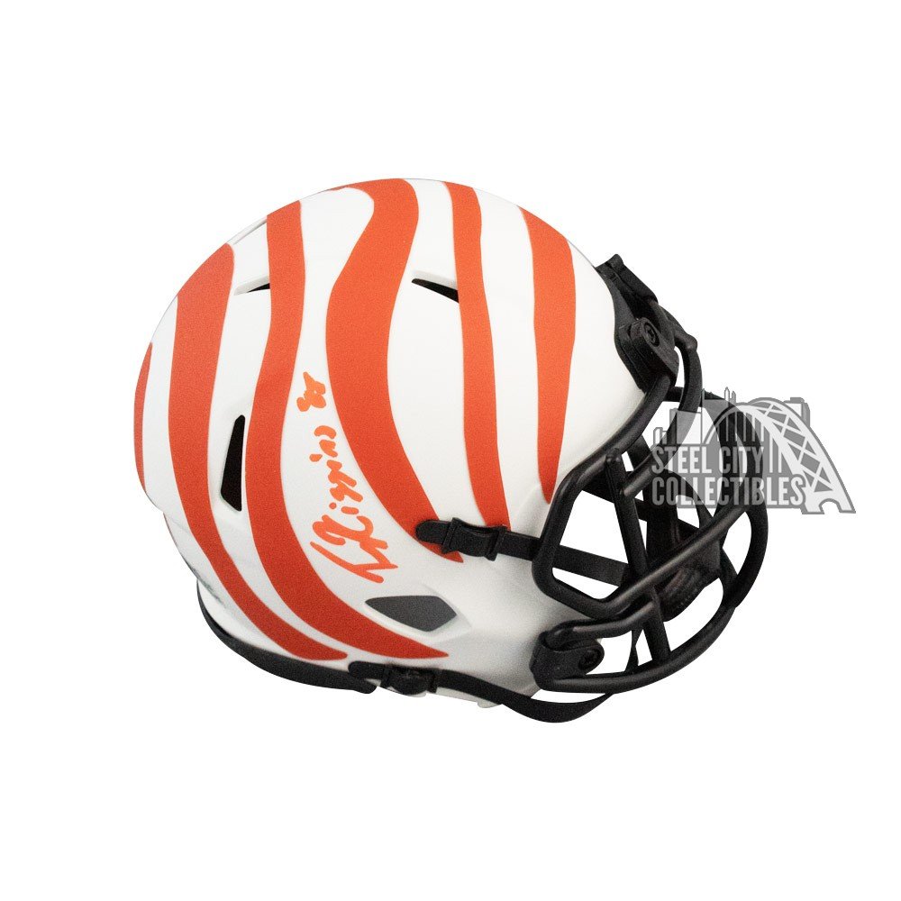 Tee Higgins Autographed Cincinnati Bengals Lunar Eclipse Mini Football