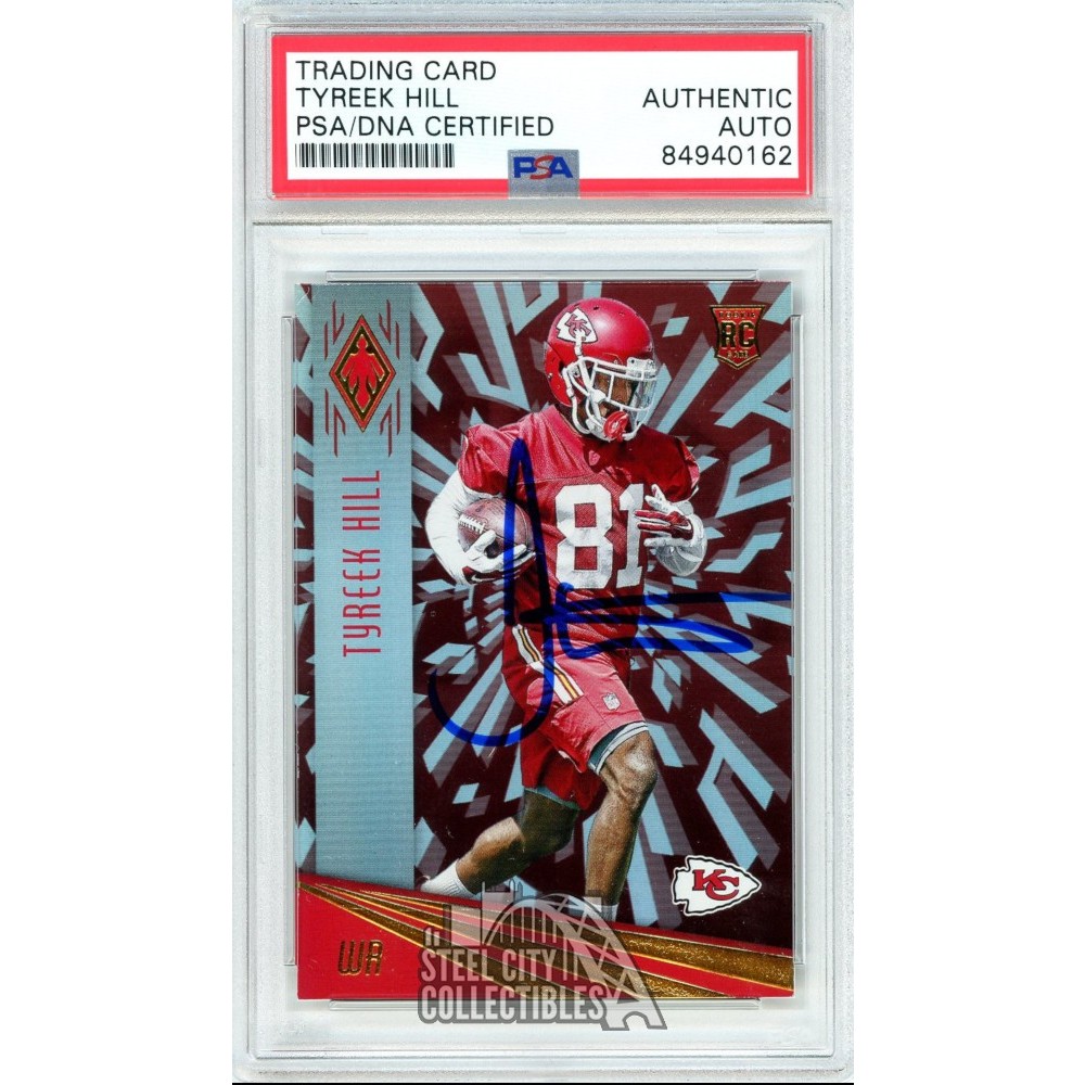 Tyreek Hill 2016 Panini Phoenix Autograph Rookie Card 193 PSA/DNA Steel City Collectibles