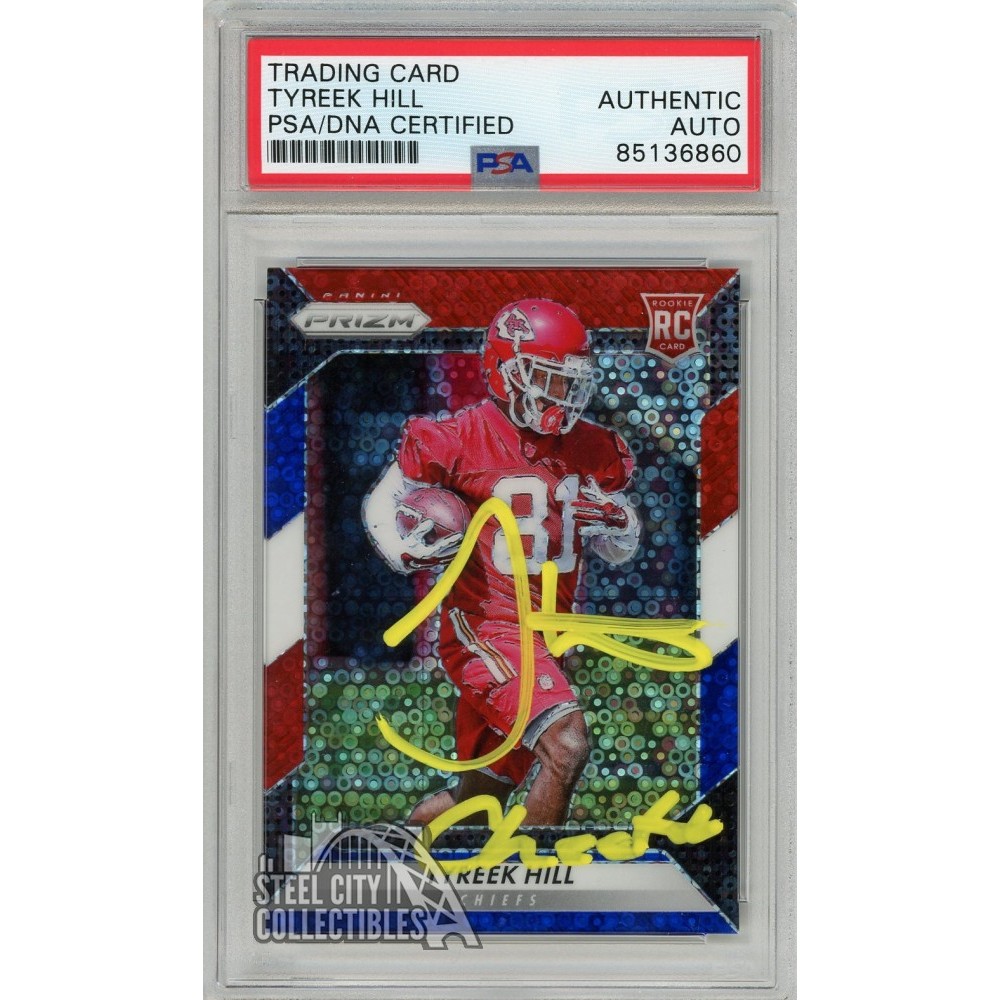 Tyreek Hill 2016 Panini Prizm Red White Blue 