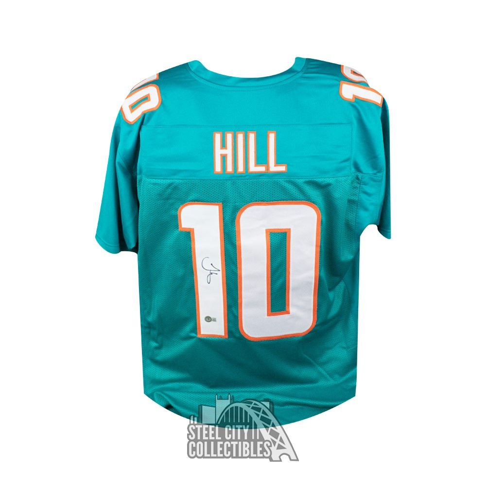 Tyreek Hill Autographed Miami Custom Football Jersey - BAS