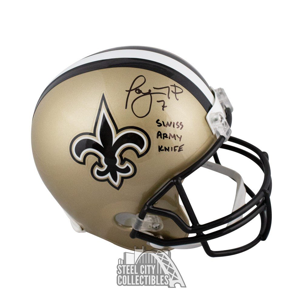 taysom hill signed helmet