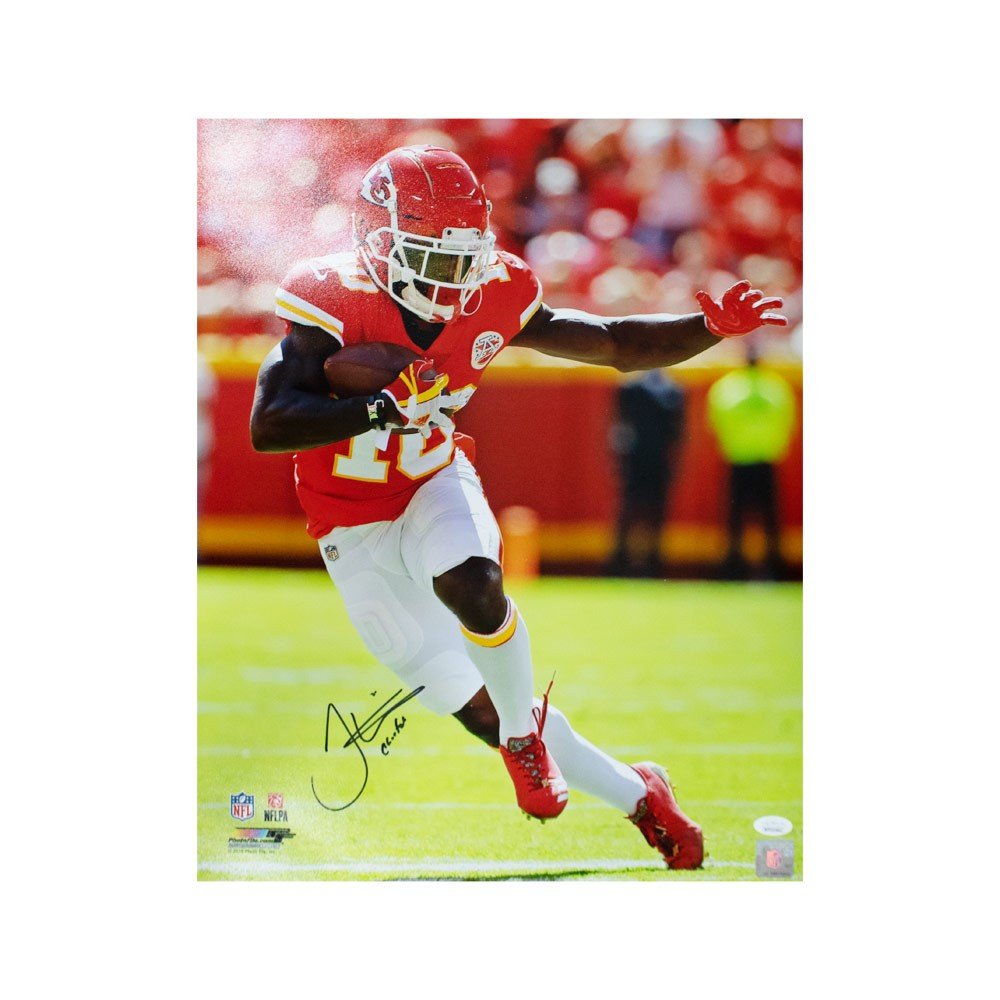 tyreek hill autographed football