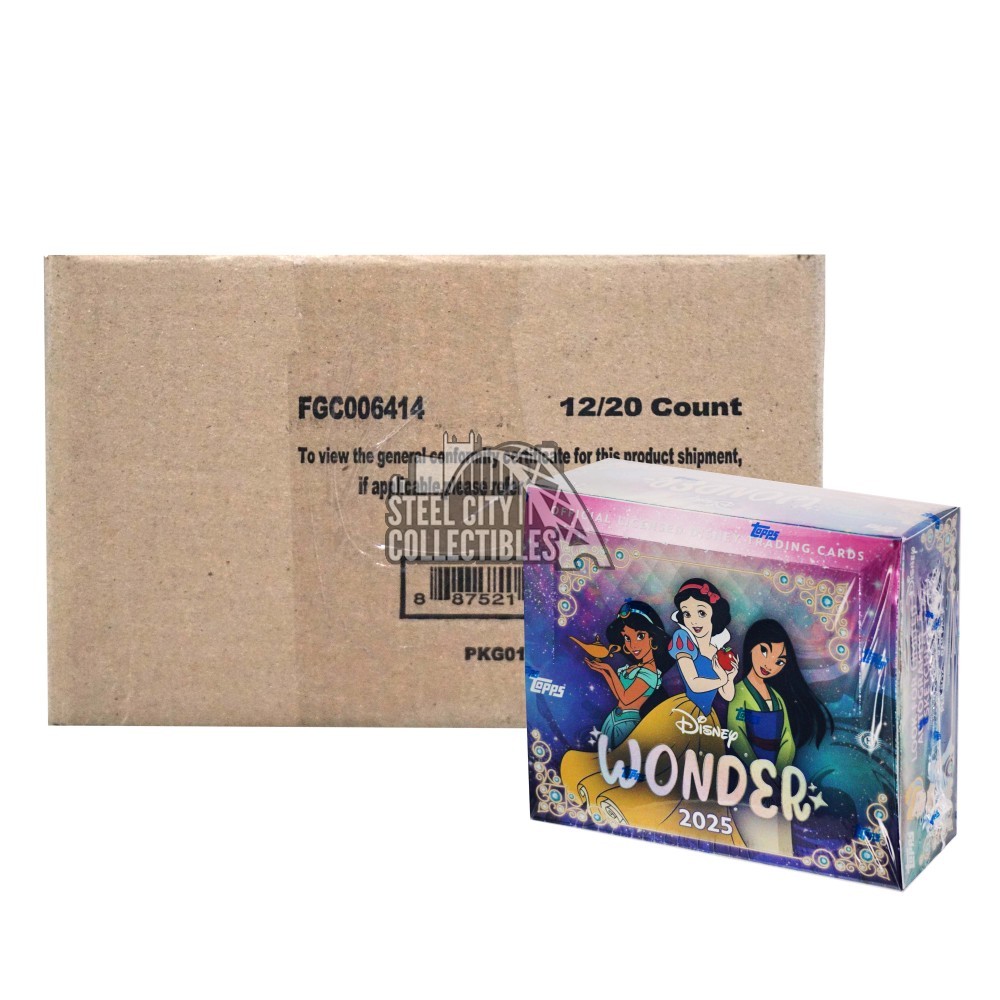 2025 Topps Disney Wonder Hobby 12-Box Case | Steel City Collectibles