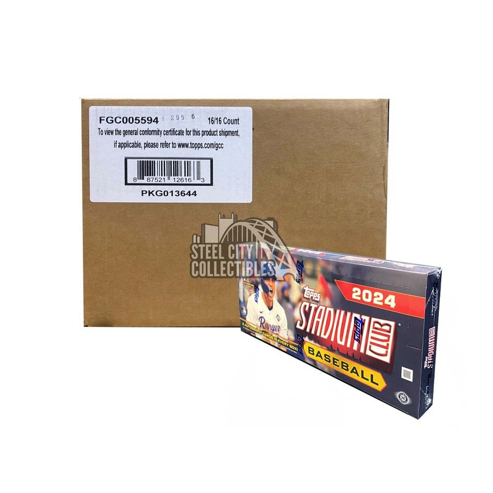 2024 Topps Stadium Club Baseball Hobby 16-Box Case | Steel City