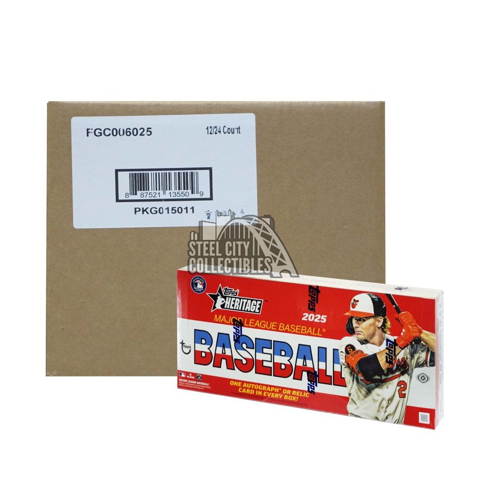 2025 Topps Heritage Hobby Baseball Box – Factory Sealed, 24 Packs