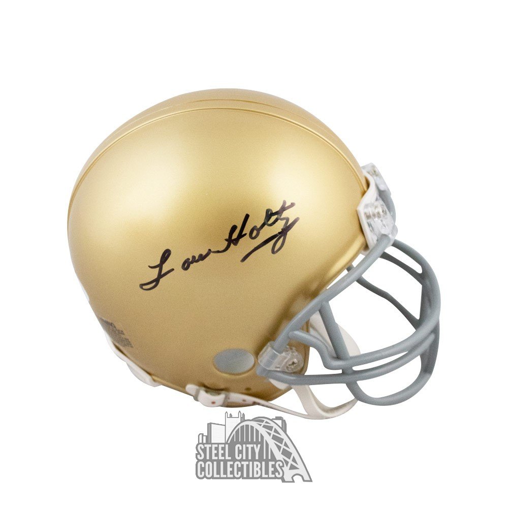 lou holtz autographed football