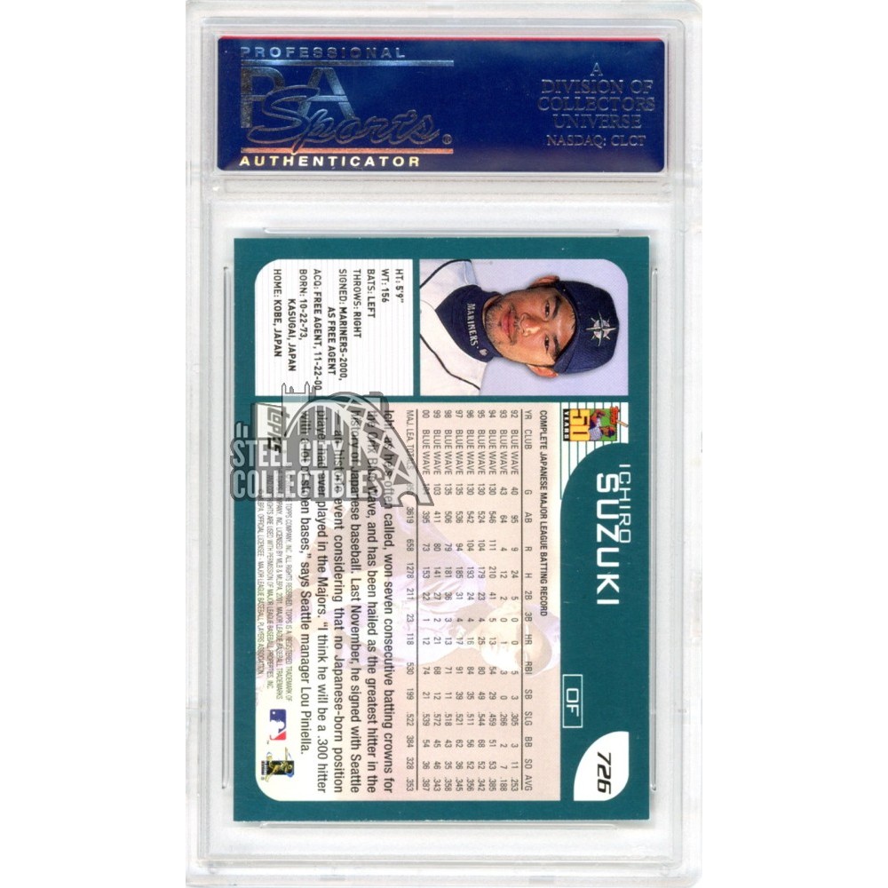 ICHIRO SUZUKI 2001 UD SP AUTHENTIC STAR OF JAPAN RC Rookie Auto