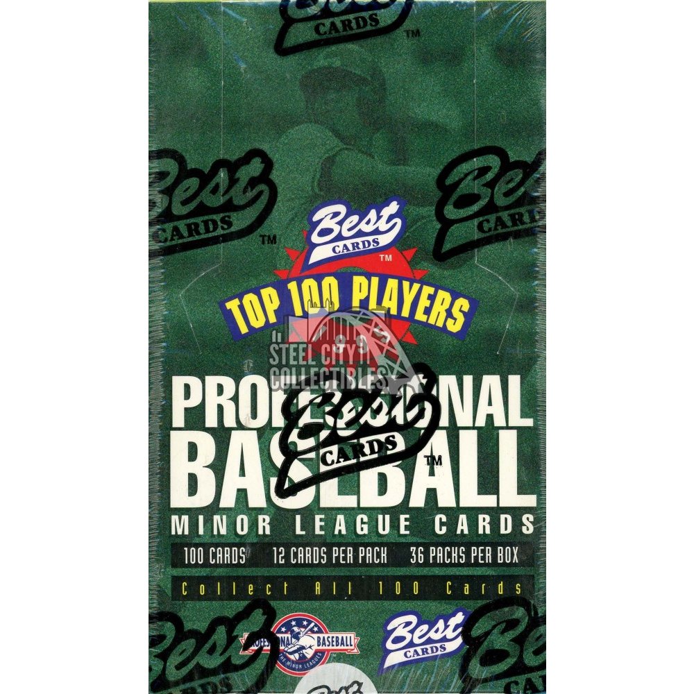 1995 Team Best Top 100 Baseball Hobby Box Steel City Collectibles