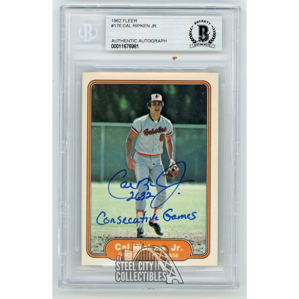 autographed cal ripken jersey