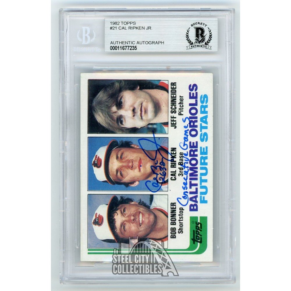 Cal Ripken, Jr.直書き直筆サイン パッチカード 2022 Topps Series 1 - 35th Anniversary 1987 Autographed Card