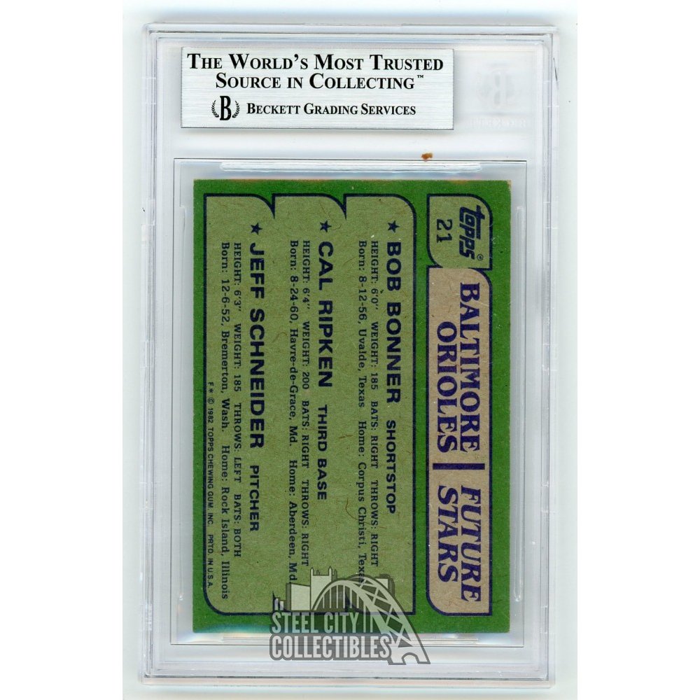 Cal Ripken Jr 2632 Consecutive Games 1982 Topps Autographed