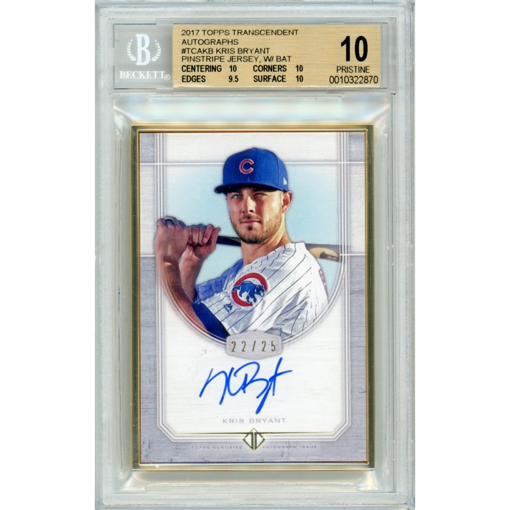 kris bryant autographed jersey