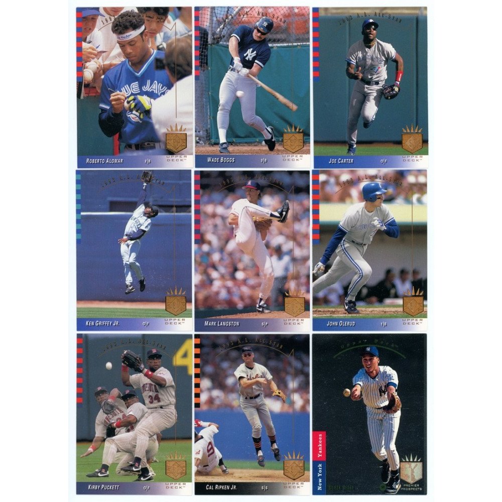 1993 Upper Deck SP Baseball 290-Card Hand Collated Set - Jeter