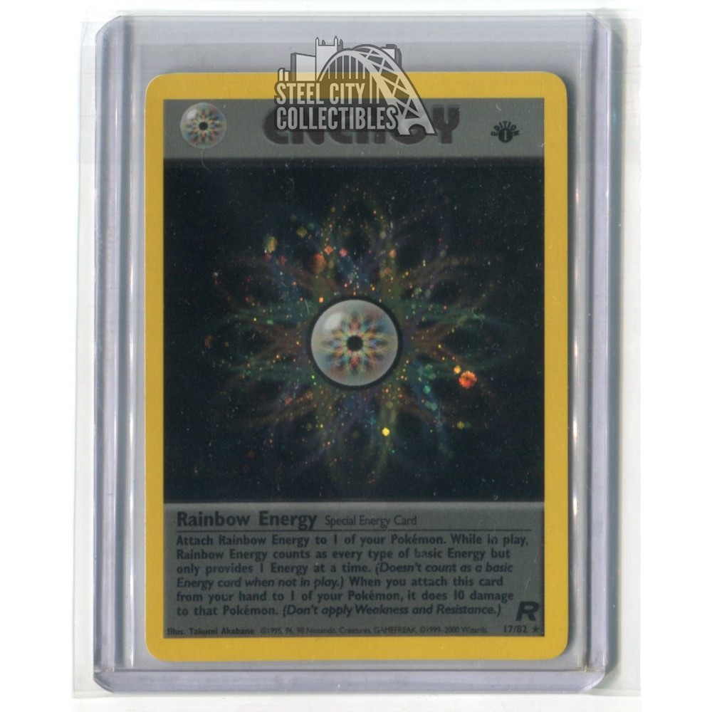 Pokemon Team Rocket 1st Edition Rainbow Energy #17/82 | Steel City  Collectibles