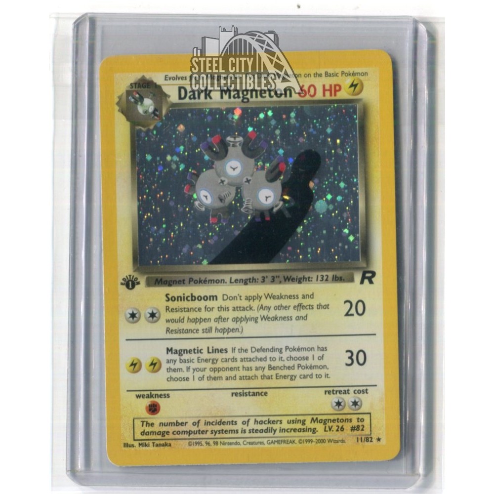 Pokemon Team Rocket 1st Edition Dark Magneton #11/82 | Steel City  Collectibles