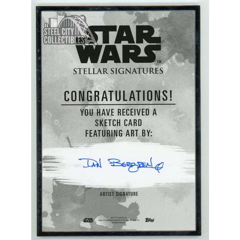 スターウォーズtopps スノーク 直筆sketchカード Rare! 2019 Topps Star Wars Masterwork Sketch Cards 1/1