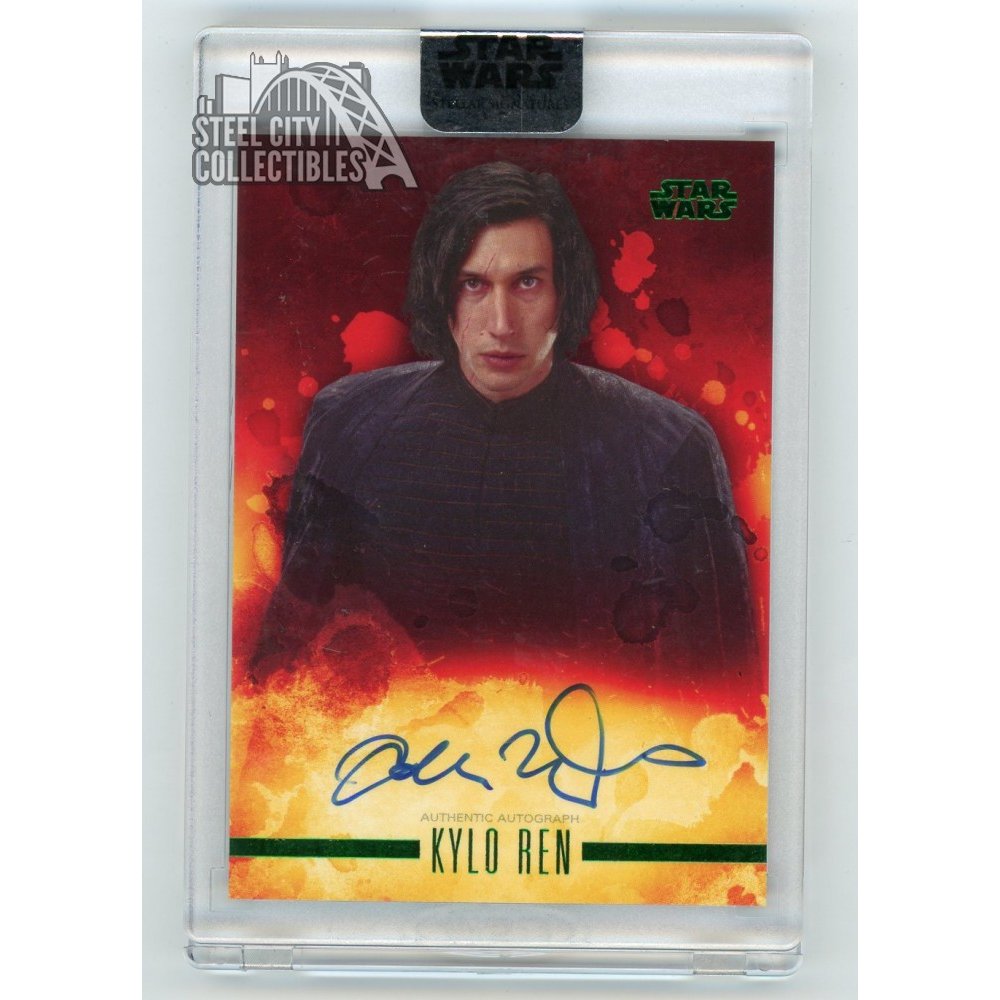 Topps Star Wars auto Kylo Ren 9/10-bydowpharmacy.com