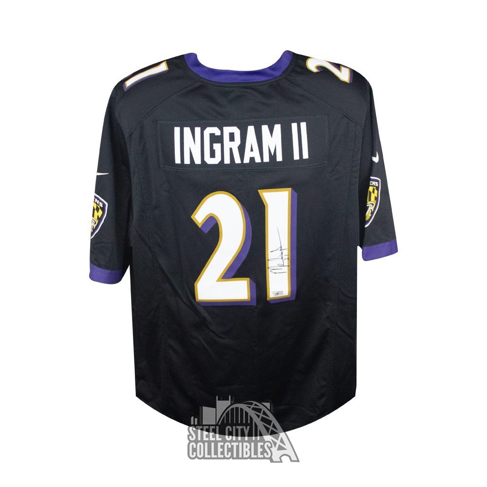 Mark Ingram Autographed Baltimore Ravens Nike Football Jersey