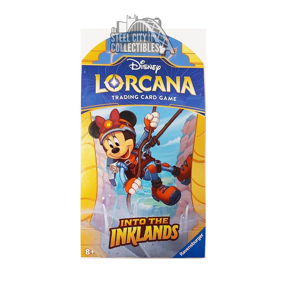 lorcana booster box inklands Lorcana: Into the Sleeved Pack Bringing together Disneys century of storytelling experience and Ravensburgers 140 years of games excellence Into the Inklands Starter Deck