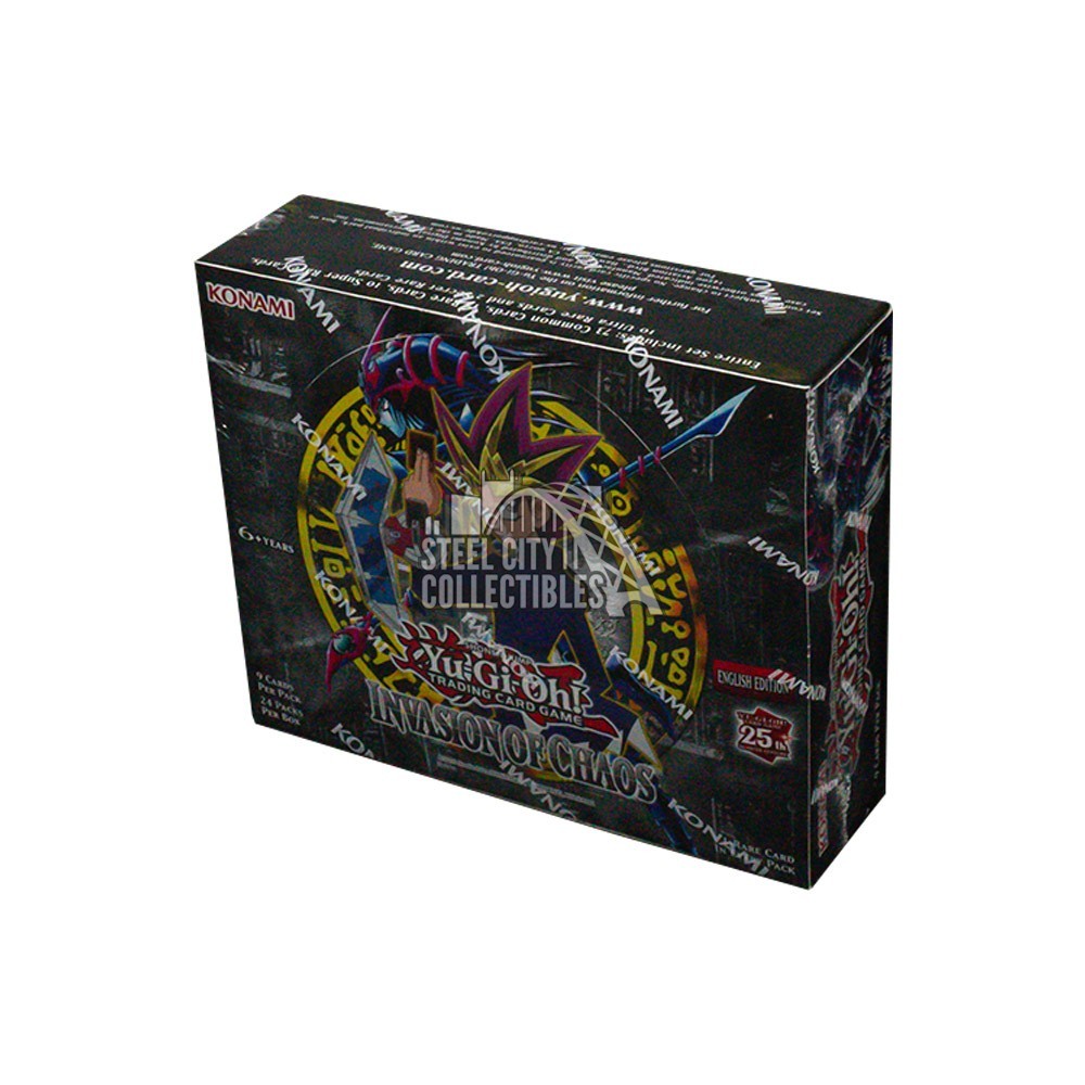 Yu-Gi-Oh! Invasion Of Chaos 25th Anniversary Edition Booster 12-Display Box Case Yu-Gi-Oh! Invasion Of Chaos 25th Anniversary Edition Booster 12-Display Box Case