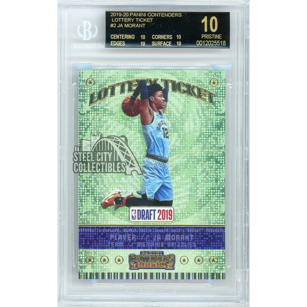 Ja Morant 2019-20 Panini Contenders Lottery Ticket Rookie Card BGS