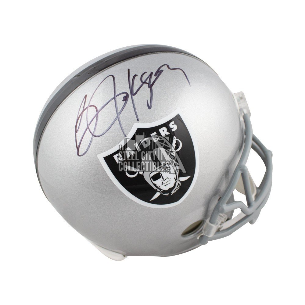 Bo Jackson Oakland Raiders Signed Autograph Full Size Helmet JSA Witnessed Certified 