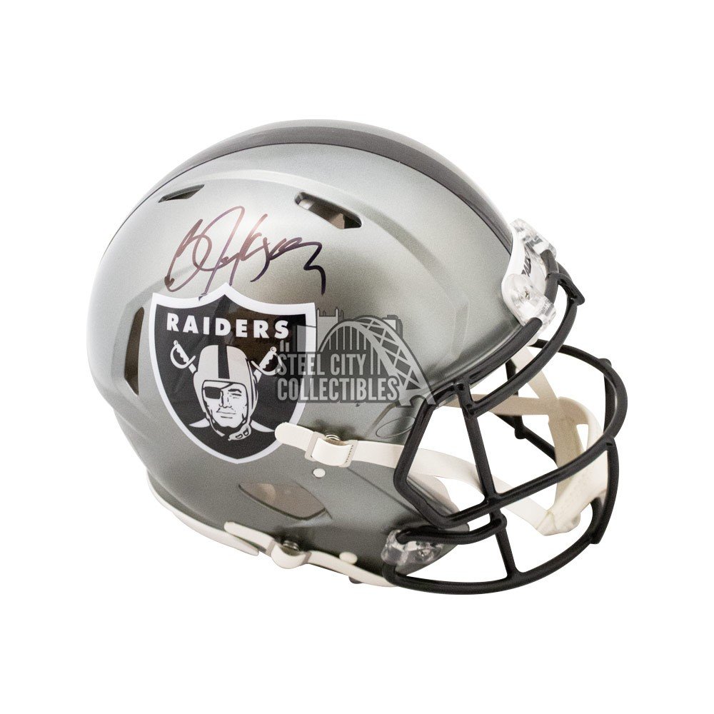 Bo Jackson Autographed Oakland Raiders Flash Authentic Full-Size Football  Helmet - BAS (Black Facemask)