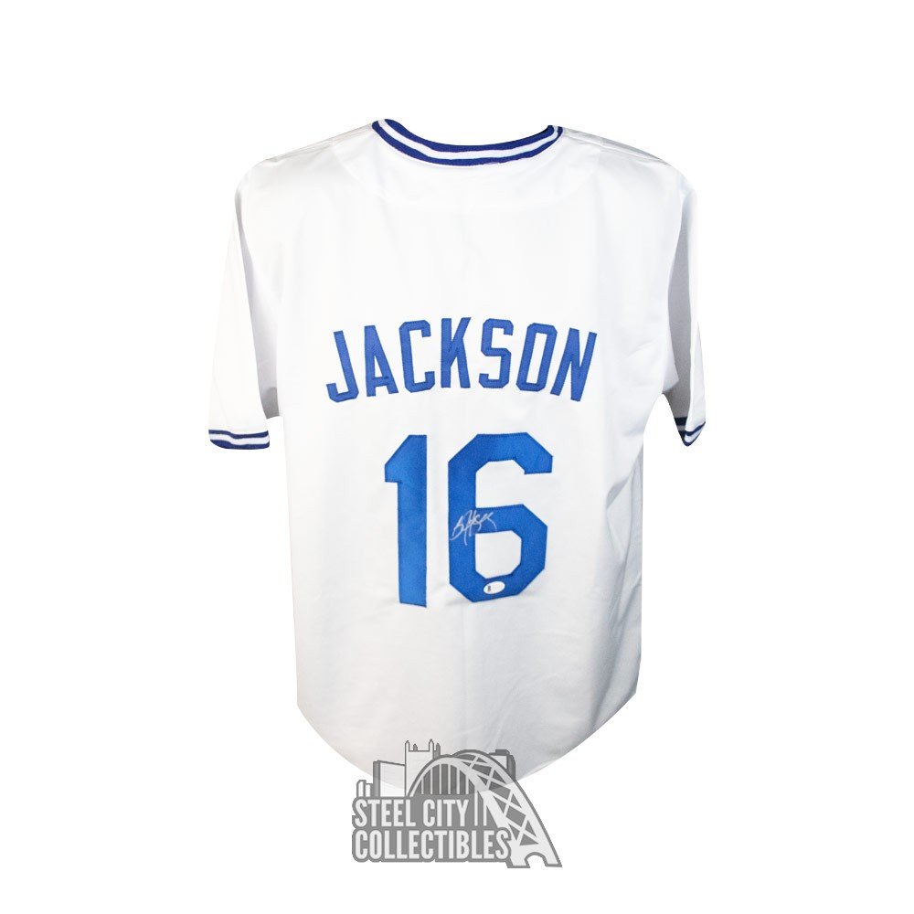 Bo Jackson Autographed Kansas City Custom White Baseball Jersey - BAS COA