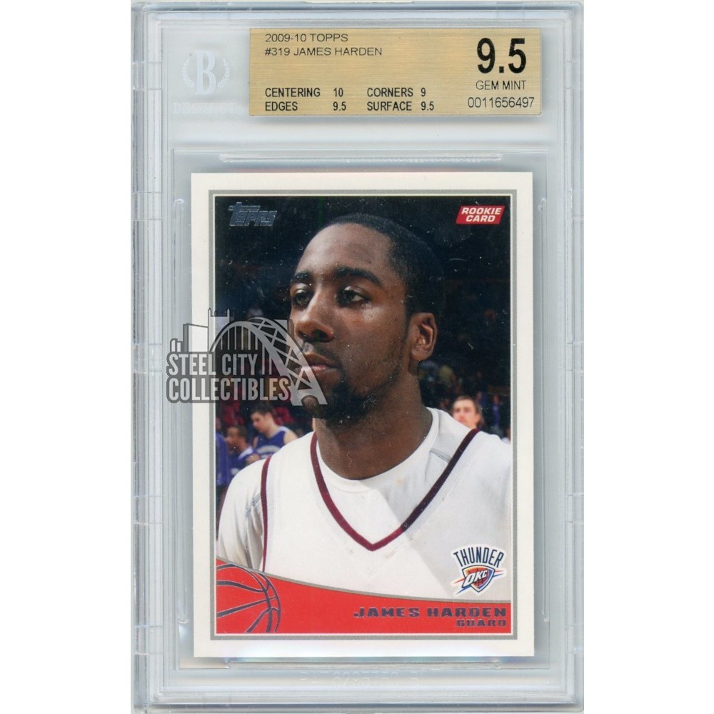 James Harden 200910 Topps Basketball Rookie Card RC BGS 9.5 Steel