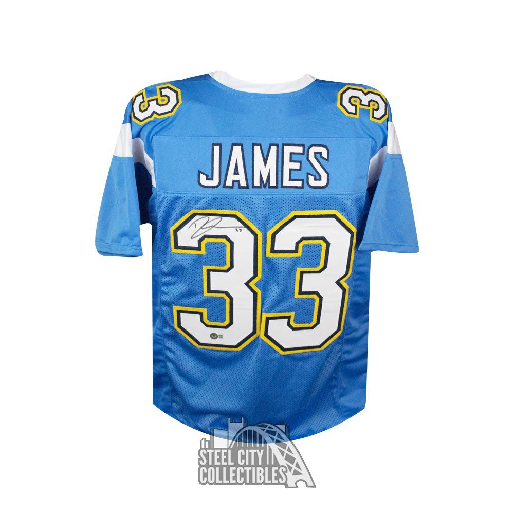 Derwin James Autographed Los Angeles Blue Custom Football Jersey - BAS