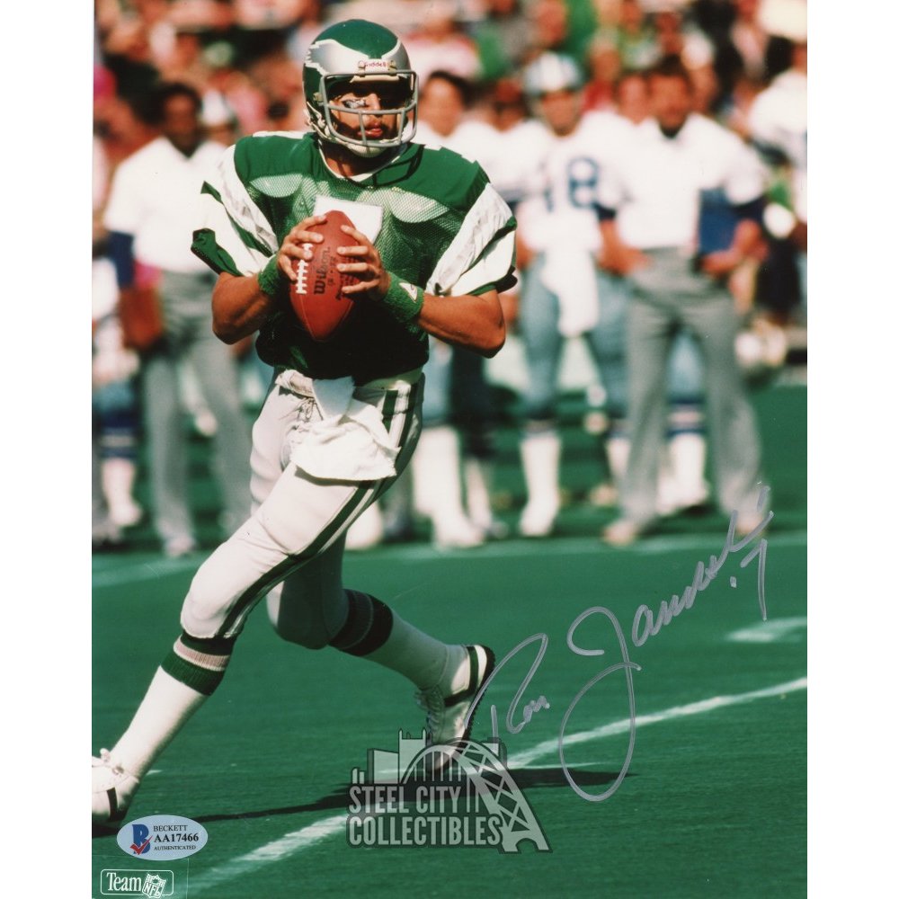 ron jaworski autographed football
