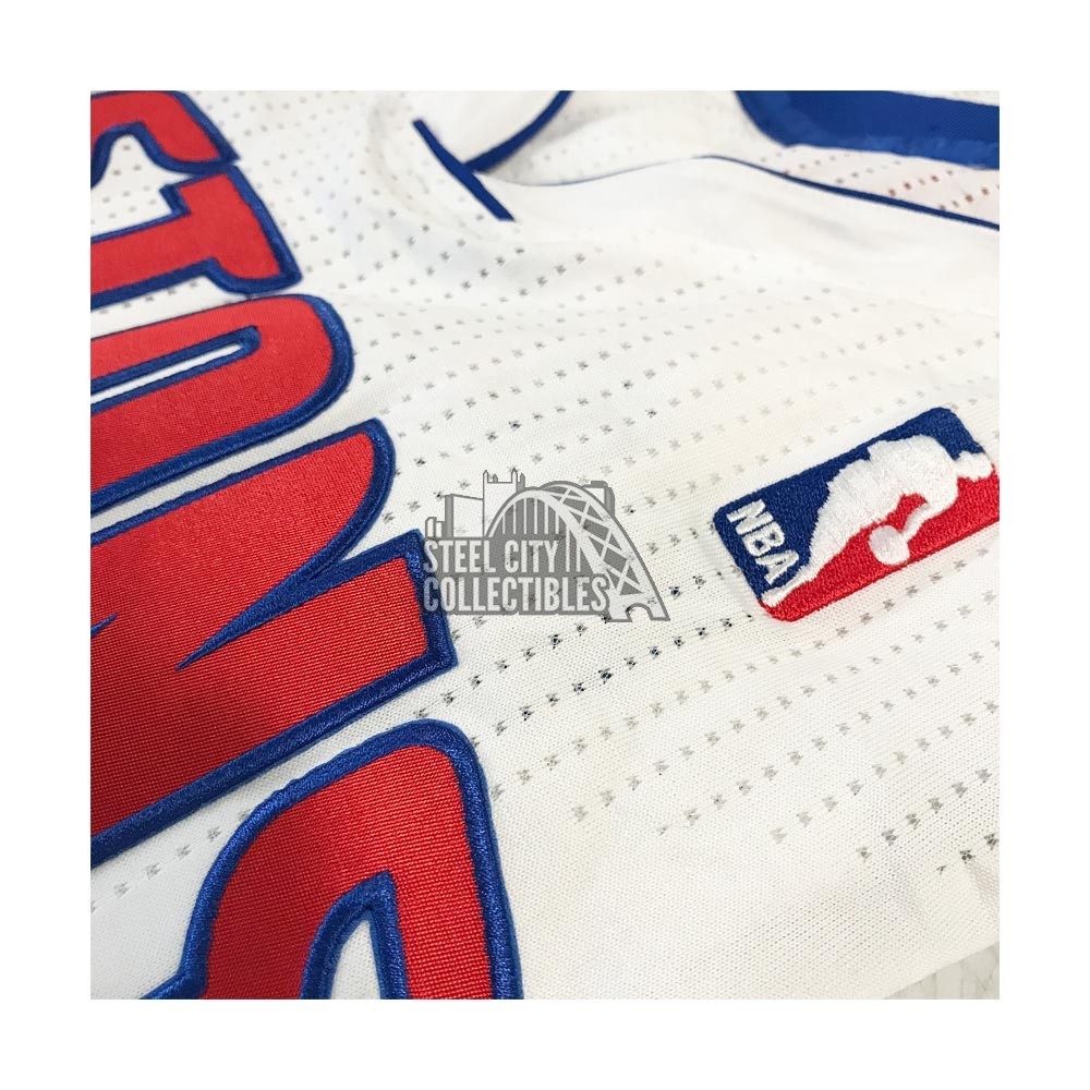 Andre Drummond Philadelphia 76ers Game-Used #1 White Jersey Worn During the  First Quarter of the Game vs. Memphis Grizzlies on January 31 2022