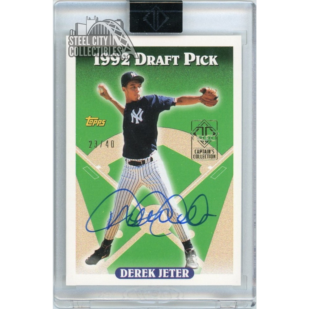 Derek Jeter 2020 Topps Transcendent Captain 1993 Topps Rookie BuyBack Autograph 23/40 | Steel City Collectibles