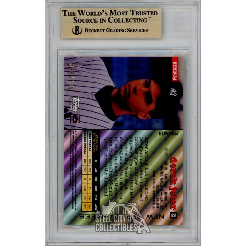 Derek Jeter 2017 Bowman Chrome Refractors That Never Were
