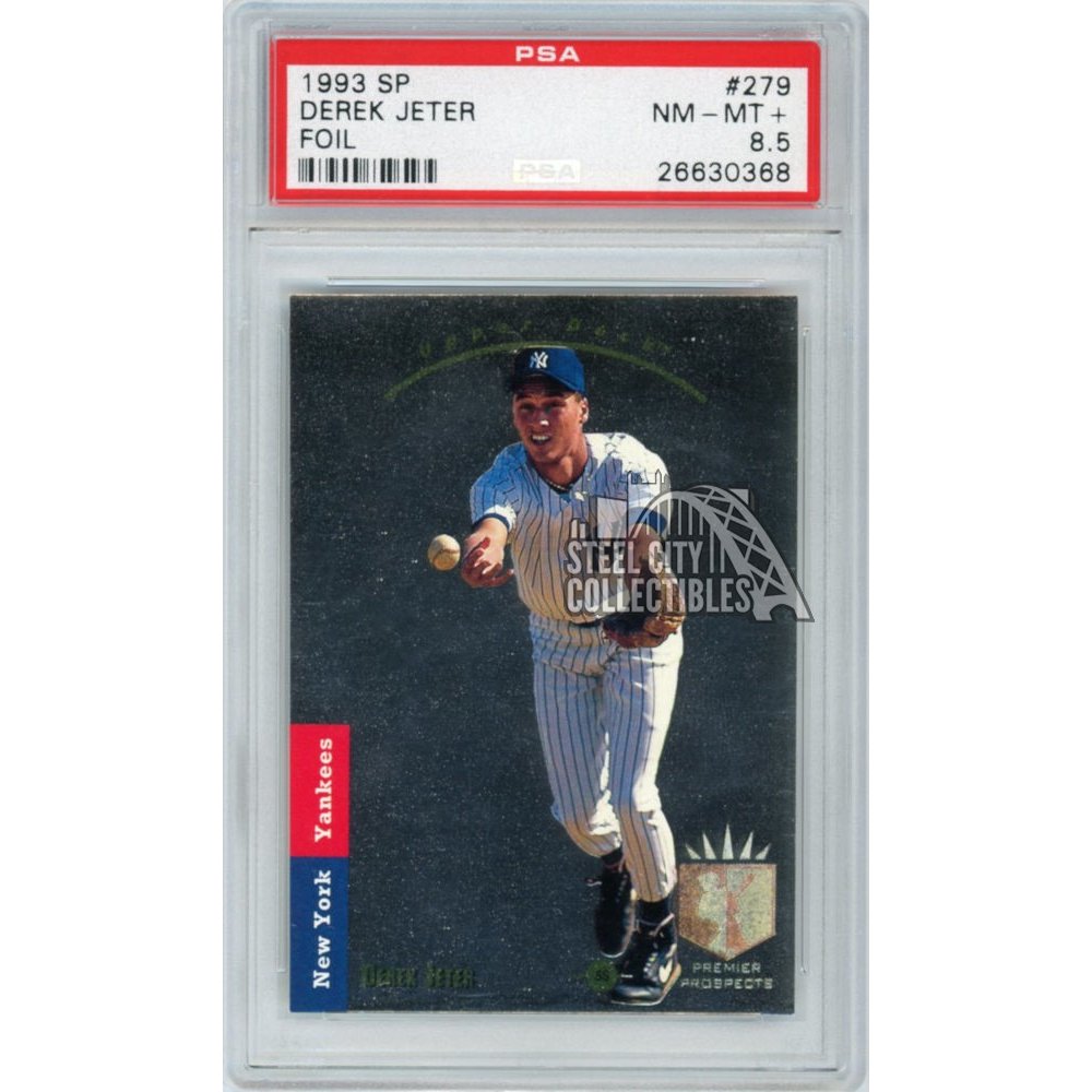 Derek Jeter 1993 Upper Deck SP Baseball Foil Rookie Card #279 - PSA 8.5 NM-MT Derek Jeter 1993 Upper Deck SP Baseball Foil Rookie Card #279 - PSA 8.5 NM-MT