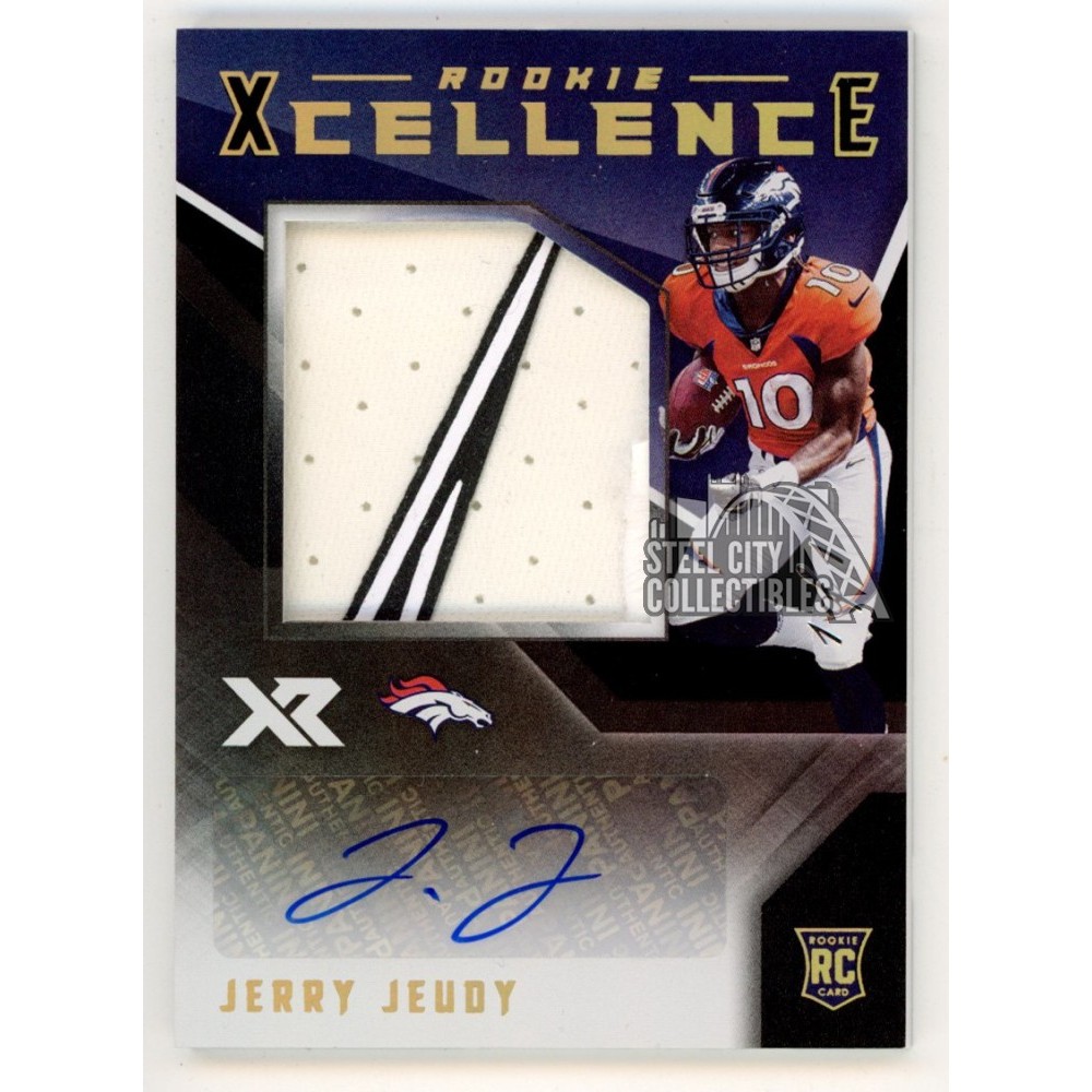 Jerry Jeudy 2020 Panini XR Xcellence Autograph Rookie Glove Patch