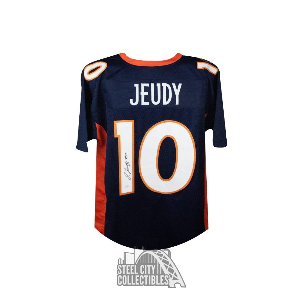 Jerry Jeudy Autographed Denver Custom Football Jersey JSA COA Steel City Collectibles